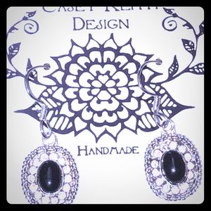Onyx & Sterling Earrings